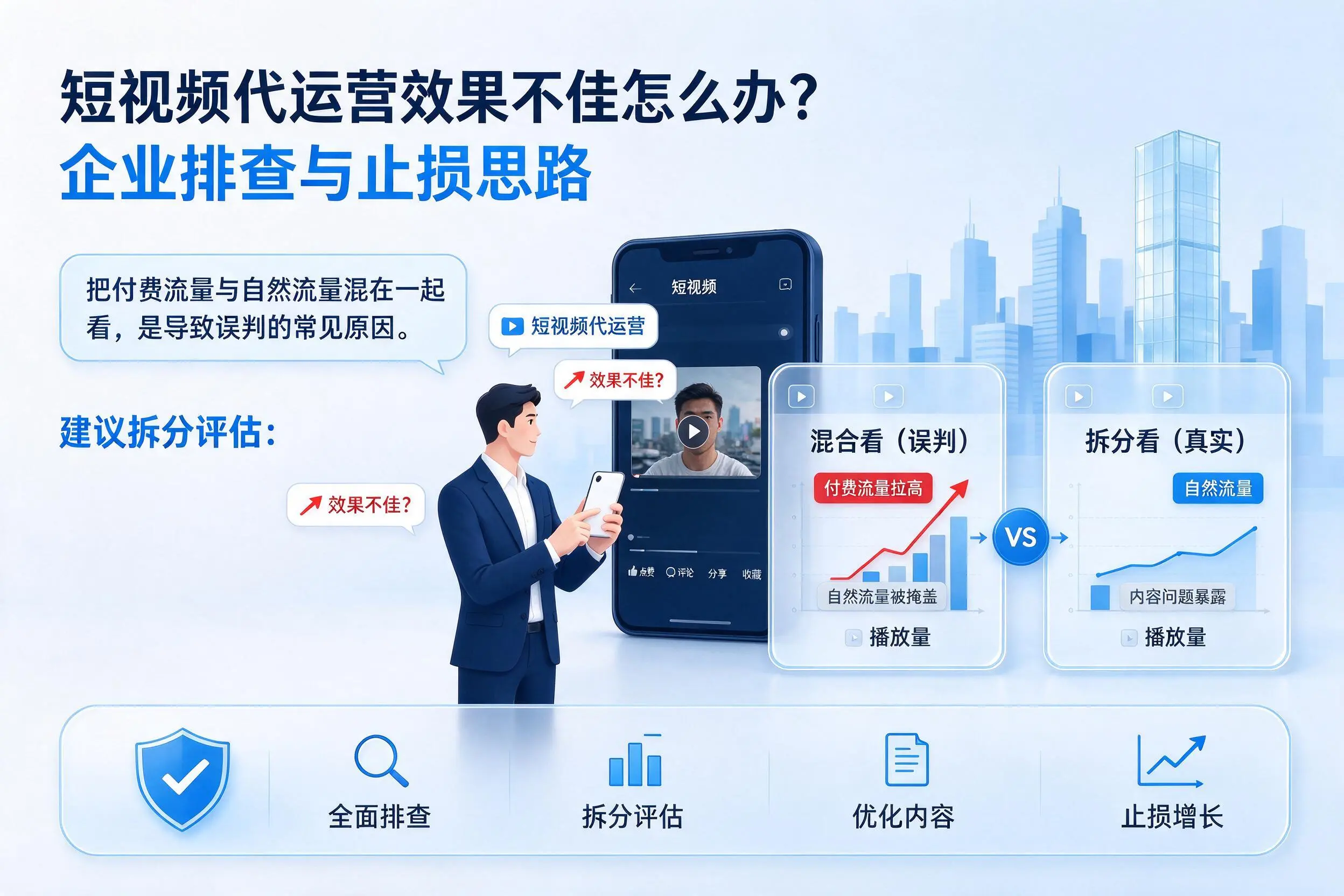 短视频代运营效果不佳怎么办?图木舒克企业排查与止损思路